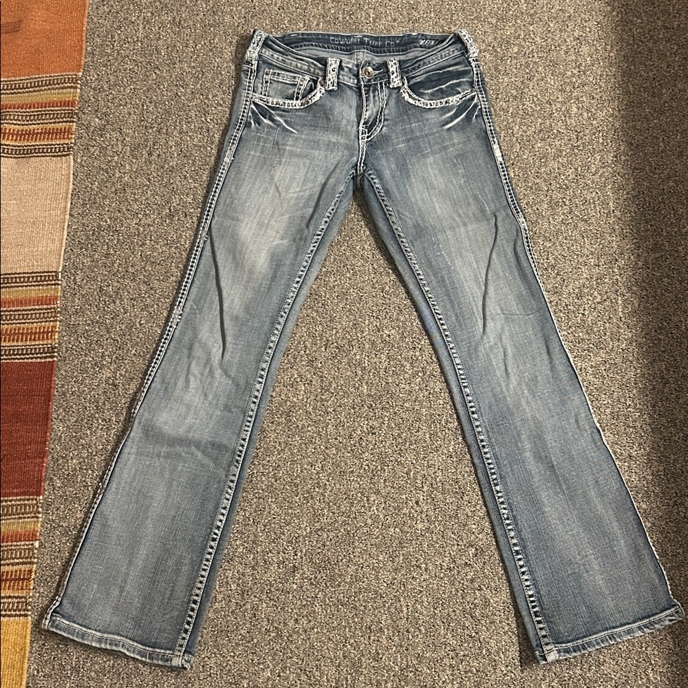 Cowgirl Tuff blingy jeans 27x33